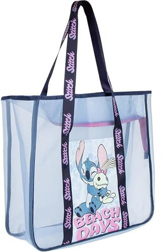 CERDÁ LIFE'S LITTLE MOMENTS Bolsa Playa Disney grande y resistente Diseño moderno, verano y vacaciones con tu Bolsa Playa de Disney