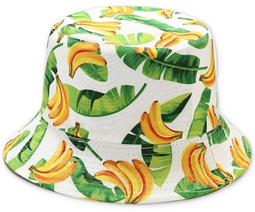 KUMSODE Damen Herren Kinder Fischerhut Bucket Hat Anglerhut Sonnenhut Reversibel Fischerhüte Sommerhut Faltbarer Strandhut Draussenhut
