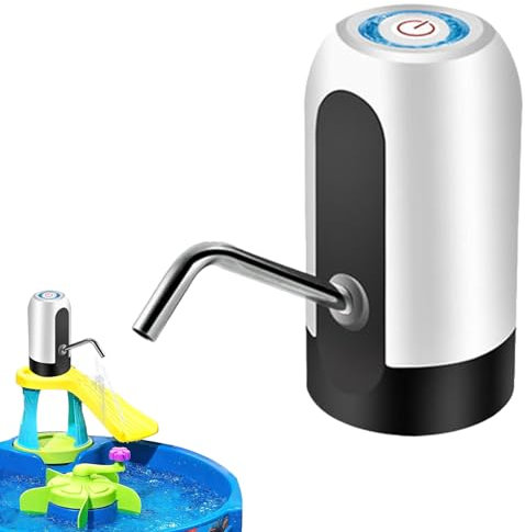 Kinder Wassertisch Pumpe, kabellose Mini Pumpe für Wasserspiele im Freien, 3 sichiges EIN Aus Schaltfenster, einfache Installation für Sommer Aktivitäten