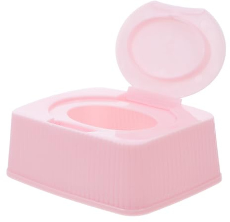 Zerodeko Baby Feuchttücher Box Mit Staubdichtem Klappdeckel Für Babytücher Und Wattepads Kompakte Kunststoff Aufbewahrungsbox Für Kinderzimmer Und Reisen