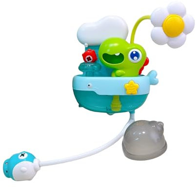 Rrlihjgu Ducha de Bañera para Bebé | Juguetes De Baño Infantiles De Dinosaurios | Divertido Aclarador Portátil para Viaje Playa Piscina