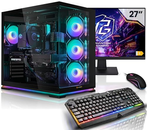 Aurum Komplett Set Gaming PC Intel Core i7-12700KF • 27 Monitor • GeForce RTX5070 12GB • 32GB DDR4 • 1TB M.2 SSD • Windows 11 • Luftkühlung • Tastatur • Maus pc Gaming komplettpaket