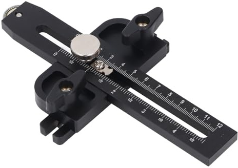 Cosiki a Strappo Sottile, Sottile Tavolo a Strappa Segata Giga Rapida Guida di Strappamento Metrico Tavolo Imperiale Router Router Jig di Taglio per 3/8x3/4in 3/8x1/4in T Slot