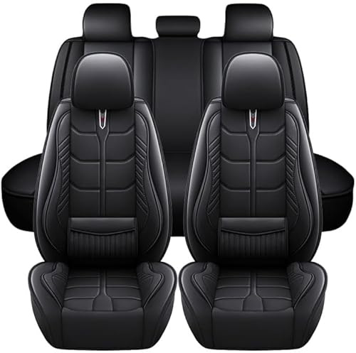 Auto Sitzbezüge Set für Nissan Micra K13 2010-2017, 5 Sitzer Schonbezüge Sitzschoner Vorne Hinten Wasserdicht Sitzauflage,Black