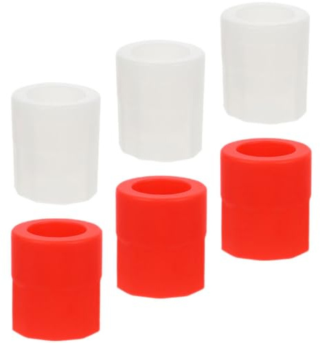 MOBUTOFU Lot de 6 Moules à Glaçons en Silicone de Verre à Whisky, Faciles et Résistants la Déformation, pour Fêtes et Présents