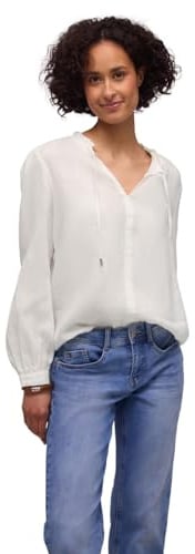 Street One Damen 3412158 Leinen-Tunika mit Rüschen (1er Pack)