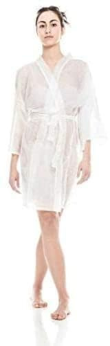 Kimono Lot de 10 coiffeurs jetables Blanc