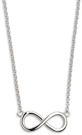 XENOX® Infinity Halskette - Damen Halskette aus hochwertigem 925/- Sterlingsilber mit Infinity-Anhänger | XS2763