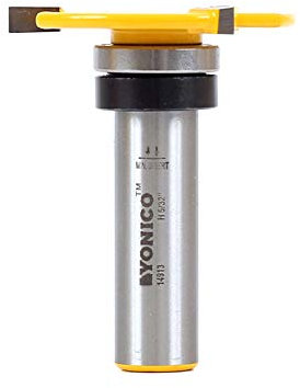 Yonico 14913 5/32-Inch x 1/2-Inch Top Bearing Slot Cutter Router Bit 1/2-Inch Shank