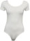 Candid Styles Womens Cap Sleeve Bodysuit Ladies Short Sleeve Stretch Fitted Leotard Top 8-14 White 12-14