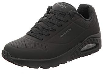 Skechers Men's Uno Stand on Air Sneaker, Black Durabuck Trim, 7 UK