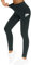 THE GYM PEOPLE Dicke Yogahose mit hoher Taille mit Taschen, Bauchkontrolle Workout Laufen Yoga Leggings für Frauen, anthrazit, Groß