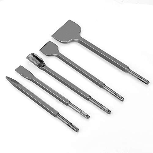 Juego de Cinceles y Brocas SDS Plus para Martillos Perforadores, Compatible con Taladros Eléctricos, para Concreto y Mampostería