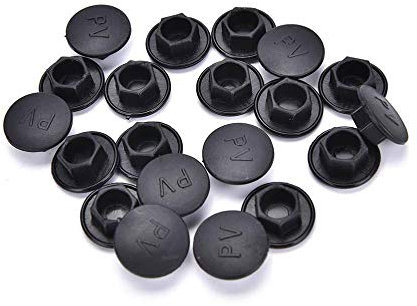 20 pièces noir six pans creux Allen boulon vis écrou tête hexagonale couvercle capuchon protecteur attaches vis couvre bouchons M5-M14`` M12
