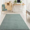 VIMODA Teppich Wohnzimmer Kurzflor Einfarbig für Schlafzimmer kinderzimmer weicher pflegeleichter, versch.- Größen, Farben, Farbe:Turkis, Size:140x200 cm
