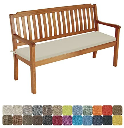 WTHYGB Bankauflage Sitzkissen Bankkissen 80 X 40 X 5CM Waschbar Abnehmbarem Stuhlkissen rutschfeste Gartenbankauflage Auflage für Gartenbank Terrasse Schaukel Gartenmöbel -Beige