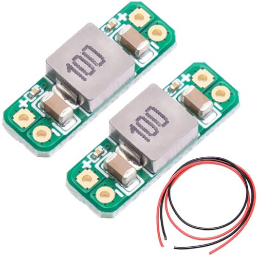 Youmile 2 Stück LC Filter Modul 5-50V Netzteil 3A Filter mit rotem und schwarzem Kabel für FPV Sender VTX FPV Racing Drone Quadcopter