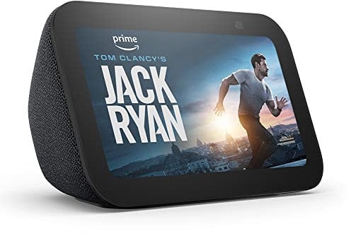 Certified Refurbished Echo Show 5 (3rd Gen, 2023 release) | Smart display and alarm clock with clearer sound | Charcoal