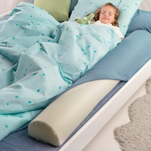 BANBALOO – 2er Pack - Bettkantenschutz, Schutzkissen für Kinderbett, Trennkissen, Randkissen, Babykissen, Bettsicherung und Rausfallschutz, rutschfestes und tragbares Schaumstoff-Kissen
