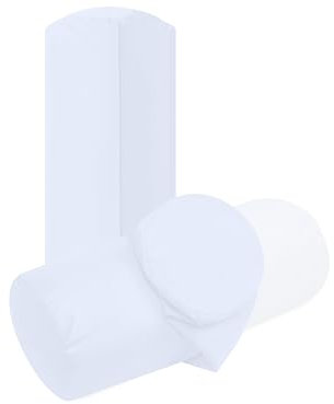 npluseins unifarbene Kissenbezüge im Doppelpack und dezentem Design 1154.1498, ca. 40 x 15 cm, weiß