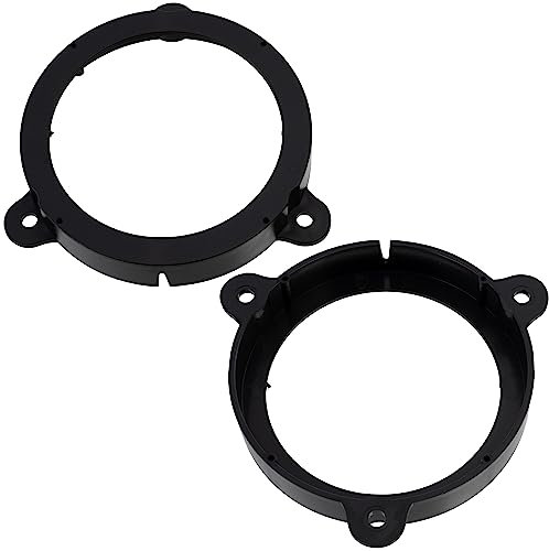 AERZETIX - C11566 - Lot de 2 Adaptateurs/supports pour haut-parleurs Ø130 mm - côté de montage portière avant/arrière - compatible avec Renault Megane III Wind E4M, Dacia Logan, Sandero, II