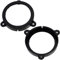 AERZETIX - C11566 - Lot de 2 Adaptateurs/supports pour haut-parleurs Ø130 mm - côté de montage portière avant/arrière - compatible avec Renault Megane III Wind E4M, Dacia Logan, Sandero, II