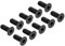 QUARKZMAN M4 x 10mm Hexagonal Zócalo Plano Cabeza Avellanado Tornillos x 100uds 10.9 Aleación Acero Hueca Cabeza Tornillos Pernos para Maquinaria y Muebles, [Negro]