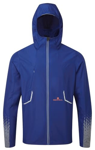 RONHILL Running, Men's Tech Reflect Jacket, Ocean/Reflect, XL