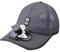 Sommer Outdoor Solar Sonnenenergie Hut Kappe,Ventilator Kappe, Sonnenschutz Kappe Kühler Lüfter Ventilator Baseball Cap für Outdoor Sport Sonnenblendenhüte Mit Ventilator (Dark Gray, One Size)