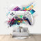 Carta da parati Gamepad Graffiti 200x140 cm Fotomurali Murale alla moda Decorazione da Muro Poster Gigante Design Carta per pareti Ornamento