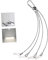 PHENOFICE Wire Rope Plant Hangers 4pcs Steel Rope Hooks for Led Grow Lights Led Aquarium Lights Safe