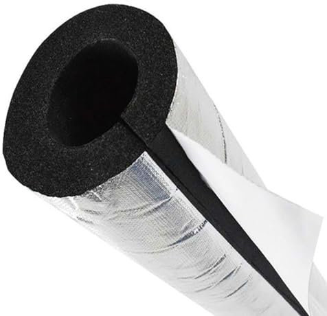 Selbstklebende Rohrisolierung Ø22mm 27mm 34mm 43mm 48mm 60mm 76mm 89mm 110mm 114mm Schaumstoff Schlauch Isolierung Rohr Dämmung(ID 60mm x T 20mm)