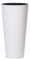 Stolmet Tall Flower Pot, Round Planter, Concrete Effect Style, Perfect for Home and Garden Decoration, Capacity of 3.3L to 64L (White, 8 Litres)