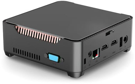 Lmohuytf Mini PC 8GB DDR4 256G SSD Mini Desktop Computers Support HD 4K Triple Display Pro Gaming Computer 4K HD Port VGA Win 11 UK Plug