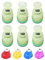 UCEC Motivstanzer Set, 6x 1 Zoll Stanzer & 4x Mini-Stanzen, Mehrere Muster - Kreis, Herz, Stern, Schmetterling, Maple Leaf, Blütenblatt, Hund Pfote, Papierstanzer für Kunsthandwerk, Scrapbooking, DIY