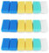 Rdjumpdjo Baby (18 Pieces) Soft Foam Washer with Cradle Cap Brush Body,Hair and Scalp Clean Gentle Baby Sensory Brush