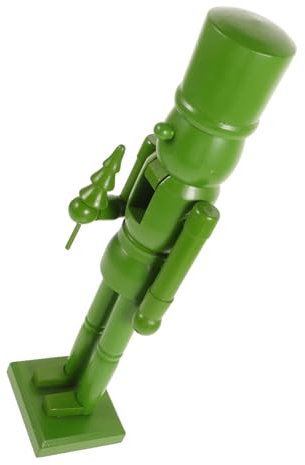 MOLUCKFU Weihnachtlicher Holz-nussknacker Als Tischdeko Einfache Einfarbige Gestaltung Für Festliche Anlässe Als Weihnachtsornament Für Zuhause Und Büro