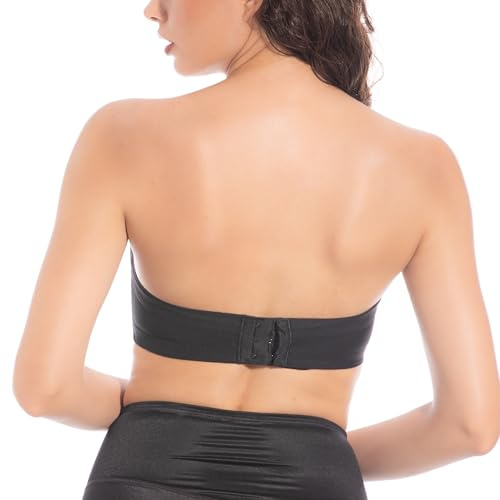 Selene, Reggiseno Donna Senza Spalline, con Fascia Alta, Ferretto e Coppe Imbottite Decorate, Collezione Vilma