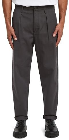 G-STAR Men's Pleated Chino Relaxed Tapered Pants, Mehrfarben (India Ink/Ganache hb D24543-D731-H615), 36W x 38L
