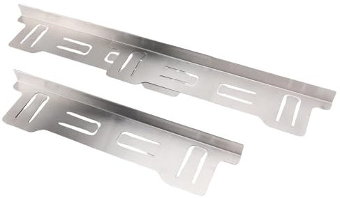 Couvre-écart en acier inoxydable pour cuisinière, 2 paquets, longueur ajustable de 13,78 à 27,56 pouces, protège-écart pour cuisinière, pour la cuisine (SILVER)