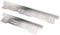 Couvre-écart en acier inoxydable pour cuisinière, 2 paquets, longueur ajustable de 13,78 à 27,56 pouces, protège-écart pour cuisinière, pour la cuisine (SILVER)