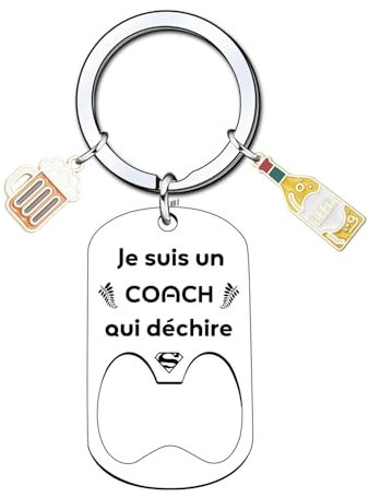 KJKJKJ Porte-clés Personnalisé pour Coach,Cadeau pour Coach Sportif Porte-clés Coach foot cadeau coach sportif Homme coach sportif Femme cadeau coach basket (1)