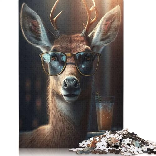 1000-teiliges Puzzle „Bambi ist aufgewachsen“, quadratisches Puzzle für Erwachsene und Kinder, Papier-Puzzlespiel, 38 x 26 cm/1000 Teile