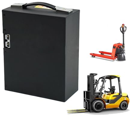 JHKJ 24-Volt-Elektrohubwagen mit LiFePO4-Akku (24 V, 25 Ah) für Be- und Entladen von Hubwagen/Handhubwagen