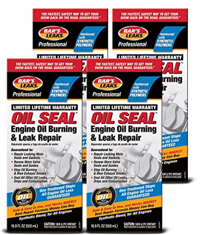Bar's Leaks OS-1-4PK Oil Seal Engine Oil Burning/Leak Repair, 16.9 oz, (Pack of 4)