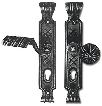 SH-Wechselgarnitur ALPINA-Knopf gekr., TS-70, Links, ohne Kzs., verz schw. lack