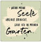 Interluxe 20x20cm METALLSCHILD Türschild WENN MEINE SEELE URLAUB Garten Schild aus Metall mit Spruch