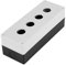 BX4 22mm Switch Box, Vier-Loch-Drucktaste Switch Control Box Schutzhülle Wasserdicht(Weiß)