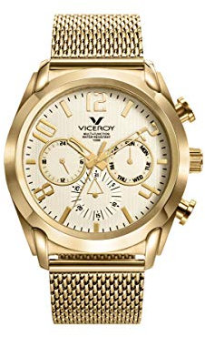 Viceroy Magnum Herrenuhr, Gold, 471195-95, gold, Luxuriös