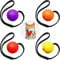 SKYLETY 4 Pieces Dog Ball on a Rope Training Ball Dog Toy Interactive Dog Ball on a String Reward and Exercise Toy for Small Medium Large Dog Fetching, Catching, Throwing and Tugging (5 x 30 cm)